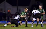 16 February 2018; Eoin Griffin of Connacht is tackled by Serafin Bordoli of Zebre during the Guinness PRO14 Round 15 match between Connacht and Zebre at the Sportsground in Galway. Photo by Harry Murphy/Sportsfile