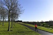 17 February 2018; A participant taking part in the Tolka Valley parkrun in Finglas, Dublin. parkrun Ireland in partnership with Vhi, added their 87th event on Saturday, February 17th, with the introduction of the Tolka Valley parkrun in Finglas, Dublin 11. parkruns take place over a 5km course weekly, are free to enter and are open to all ages and abilities, providing a fun and safe environment to enjoy exercise. To register for a parkrun near you visit www.parkrun.ie. Photo by Brendan Moran/Sportsfile