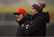 28 January 2018; Tyrone manager Mickey Harte, left, with selector Gavin Devlin during the Allianz Football League Division 1 Round 1 match between Galway and Tyrone at St Jarlath's Park in Tuam, County Galway. Photo by Piaras Ó Mídheach/Sportsfile