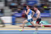 17 February 2018; Marcus Lawler of St. L. O'Toole AC, Co Carlow, competing in the Mens 60m Heats during the Irish Life Health National Senior Indoor Athletics Championships at the National Indoor Arena in Abbotstown, Dublin. Photo by Sam Barnes/Sportsfile