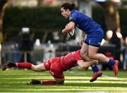 17 February 2018; James Lowe of Leinster is tackled by Tom Prydie of Scarlets during the Guinness PRO14 Round 15 match between Leinster and Scarlets at the RDS Arena in Dublin. Photo by Seb Daly/Sportsfile
