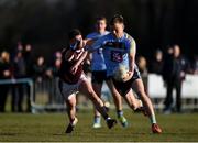 17 February 2018; Conor McCarthy of University College Dublin in action against Ruairí Greene of NUI Galway during the Electric Ireland HE GAA Sigerson Cup Final match between University College Dublin and NUI Galway at Santry Avenue in Dublin. Photo by Daire Brennan/Sportsfile
