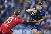 17 February 2018; Jordan Larmour of Leinster is tackled by Paul Asquith of Scarlets during the Guinness PRO14 Round 15 match between Leinster and Scarlets at the RDS Arena in Dublin. Photo by Brendan Moran/Sportsfile