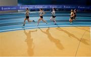 17 February 2018; A general view during the Womens 1500m Heats during Irish Life Health National Senior Indoor Athletics Championships at the National Indoor Arena in Abbotstown, Dublin. Photo by Sam Barnes/Sportsfile