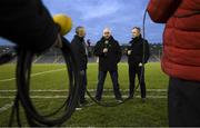 17 February 2018; eir Sport commentary team of Dave McIntyre, Anthony Daly and Tommy Walsh prior to the Allianz Hurling League Division 1A Round 3 match between Tipperary and Wexford at Semple Stadium in Thurles, Tipperary. Photo by Stephen McCarthy/Sportsfile