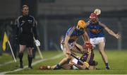 17 February 2018; Lee Chin of Wexford in action against Barry Heffernan, left, and Seán Curran of Tipperary during the Allianz Hurling League Division 1A Round 3 match between Tipperary and Wexford at Semple Stadium in Thurles, Tipperary. Photo by Stephen McCarthy/Sportsfile
