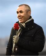 17 February 2018; eir Sport commentator Dave McIntyre prior to the Allianz Hurling League Division 1A Round 3 match between Tipperary and Wexford at Semple Stadium in Thurles, Tipperary. Photo by Stephen McCarthy/Sportsfile