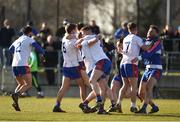 17 February 2018; Ruadhán Ó Curraoin, left, and James McNeive of Mary Immaculate College Limerick celebrate after the Electric Ireland HE GAA Trench Cup Final match between Waterford Institute of Technology and Mary Immaculate College Limerick at Santry Avenue in Dublin. Photo by Daire Brennan/Sportsfile