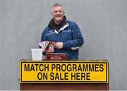 18 February 2018; Programme seller Ruairi McMahon from Quin, Co Clare, prior to the Allianz Hurling League Division 1A Round 3 match between Clare and Cork at Cusack Park in Ennis, Clare. Photo by Seb Daly/Sportsfile