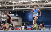 18 February 2018; Marcus Lawler of St. L. O'Toole A.C. on his way to winning the Senior Men 60m heats during the Irish Life Health National Senior Indoor Athletics Championships at the National Indoor Arena in Abbotstown, Dublin. Photo by Eóin Noonan/Sportsfile