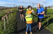 17 February 2018; Volunteers help participants taking part in the Tolka Valley parkrun in Finglas, Dublin. parkrun Ireland in partnership with Vhi, added their 87th event on Saturday, February 17th, with the introduction of the Tolka Valley parkrun in Finglas, Dublin 11. parkruns take place over a 5km course weekly, are free to enter and are open to all ages and abilities, providing a fun and safe environment to enjoy exercise. To register for a parkrun near you visit www.parkrun.ie. Photo by Brendan Moran/Sportsfile
