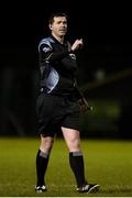 14 February 2018; Referee Sean Hurson during the Electric Ireland HE GAA Sigerson Cup Semi-Final match between Ulster University and University College Dublin at Grattan Park in Inniskeen, Monaghan. Photo by Oliver McVeigh/Sportsfile