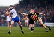 18 February 2018; Pauric Mahony of Waterford gets his shot away despite the attention of Cillian Buckley of Kilkenny during the Allianz Hurling League Division 1A Round 3 match between Waterford and Kilkenny at Walsh Park in Waterford. Photo by Stephen McCarthy/Sportsfile