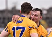 18 February 2018; Peter Duggan of Clare, right, with team-mate David Fitzgerald, left, following their side's victory during the Allianz Hurling League Division 1A Round 3 match between Clare and Cork at Cusack Park in Ennis, Clare. Photo by Seb Daly/Sportsfile