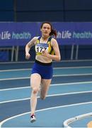 18 February 2018; Alanna Lally of UCD AC, Co Dublin, on her way to winning the Senior Women 800m during the Irish Life Health National Senior Indoor Athletics Championships at the National Indoor Arena in Abbotstown, Dublin. Photo by Sam Barnes/Sportsfile