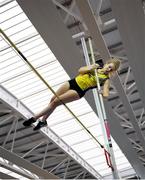 18 February 2018; Clodagh Walsh of Abbey Striders A.C. competing in the Senior Women Pole Vault during the Irish Life Health National Senior Indoor Athletics Championships at the National Indoor Arena in Abbotstown, Dublin. Photo by Eóin Noonan/Sportsfile