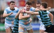 18 February 2018; Michael McGagh of Blackrock College is tackled by Charles Byrne of St Gerard's School during the Bank of Ireland Leinster Schools Senior Cup Round 2 match between Blackrock College and St Gerard's School at Donnybrook in Dublin. Photo by David Fitzgerald/Sportsfile