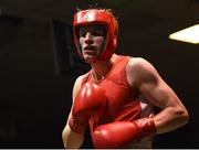 17 February 2018; Conor McGinn, DCU, Dublin during the 2018 IABA Elite Boxing Championships Semi-Finals at the National Stadium in Dublin. Photo by Barry Cregg/Sportsfile