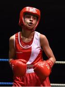 17 February 2018; Megan Doyle, Whitechurch, Dublin during the 2018 IABA Elite Boxing Championships Semi-Finals at the National Stadium in Dublin. Photo by Barry Cregg/Sportsfile
