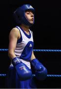 17 February 2018; Shannon Sweeney, St. Annes, Co. Mayo during the 2018 IABA Elite Boxing Championships Semi-Finals at the National Stadium in Dublin. Photo by Barry Cregg/Sportsfile