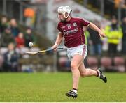 18 February 2018; Davey Glennon of Galway during the Allianz Hurling League Division 1B Round 3 match between Galway and Offaly at Pearse Stadium in Galway. Photo by Matt Browne/Sportsfile