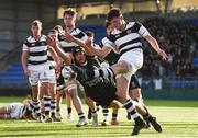 19 February 2018; Ted Walsh of Belvedere College in action against Thomas Grant of Newbridge College during the Bank of Ireland Leinster Schools Senior Cup Round 2 match between Belvedere College and Newbridge College at Donnybrook Stadium in Dublin. Photo by Sam Barnes/Sportsfile