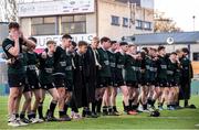 19 February 2018; Newbridge College players dejected following the Bank of Ireland Leinster Schools Senior Cup Round 2 match between Belvedere College and Newbridge College at Donnybrook Stadium in Dublin. Photo by Sam Barnes/Sportsfile