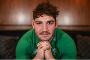 19 February 2018; Tom O'Toole poses for a portrait following an Ireland Rugby under 20 press conference at Sandymount Hotel in Dublin. Photo by Sam Barnes/Sportsfile