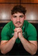 19 February 2018; Tom O'Toole poses for a portrait following an Ireland Rugby under 20 press conference at Sandymount Hotel in Dublin. Photo by Sam Barnes/Sportsfile