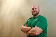 19 February 2018; Ireland U20 scrum coach Ambrose Conboy poses for a portrait following an Ireland Rugby under 20 press conference at Sandymount Hotel in Dublin. Photo by Sam Barnes/Sportsfile