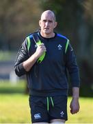 20 February 2018; Devin Toner arrives to Ireland Rugby squad training at Carton House in Maynooth, Co Kildare. Photo by David Fitzgerald/Sportsfile