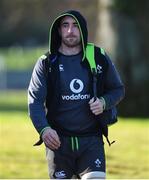 20 February 2018; Jack Conan arrives for Ireland Rugby squad training at Carton House in Maynooth, Co Kildare. Photo by David Fitzgerald/Sportsfile