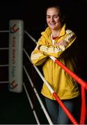 20 February 2018; Boxer Kellie Harrington of St Mary's Boxing Club, Dublin, during the launch of the Liffey Crane Hire Elite Boxing Championship at the National Stadium in Dublin. Photo by Seb Daly/Sportsfile