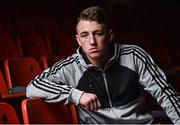 20 February 2018; Boxer Kevin Sheehy of St. Franics Boxing Club, Limerick, during the launch of the Liffey Crane Hire Elite Boxing Championship at the National Stadium in Dublin. Photo by Seb Daly/Sportsfile
