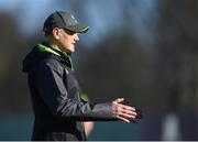 20 February 2018; Head coach Joe Schmidt during Ireland Rugby squad training at Carton House in Maynooth, Co Kildare. Photo by David Fitzgerald/Sportsfile