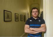 20 February 2018; Sean Cronin poses for a portrait following an Ireland press conference at Carton House in Maynooth, Co Kildare. Photo by David Fitzgerald/Sportsfile