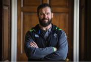 20 February 2018; Defence coach Andy Farrell poses for a portrait following an Ireland press conference at Carton House in Maynooth, Co Kildare. Photo by David Fitzgerald/Sportsfile