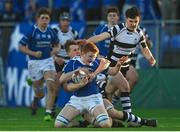 20 February 2018; Joe Nolan of St Mary's College is tackled by Jack Matthews of Cistercian College Roscrea during the Bank of Ireland Leinster Schools Senior Cup Round 2 match between Cistercian College Roscrea and St Mary's College at Donnybrook Stadium in Dublin. Photo by Daire Brennan/Sportsfile