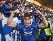 20 February 2018; Hugo Conway of St Mary's College celebrates after the Bank of Ireland Leinster Schools Senior Cup Round 2 match between Cistercian College Roscrea and St Mary's College at Donnybrook Stadium in Dublin. Photo by Daire Brennan/Sportsfile