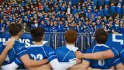 20 February 2018; St Mary's College players and supporters sing their school anthem after the Bank of Ireland Leinster Schools Senior Cup Round 2 match between Cistercian College Roscrea and St Mary's College at Donnybrook Stadium in Dublin. Photo by Daire Brennan/Sportsfile