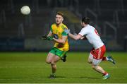 17 February 2018; Stephen McMenamin of Donegal in action against Ronan McNabb of Tyrone during the Bank of Ireland Dr. McKenna Cup Final match between Tyrone and Donegal at the Athletic Grounds in Armagh. Photo by Oliver McVeigh/Sportsfile