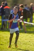 21 February 2018; Cathal Gowran of Salesian College, Co Kildare, competing in the Senior Boys 6,000m event during the Irish Life Health Leinster Schools Cross Country at Santry Demesne in Santry, Co Dublin. Photo by Piaras Ó Mídheach/Sportsfile
