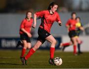 21 February 2018; Casey Hennessy of Presentation Secondary School Thurles during the Bank of Ireland FAI Schools Senior Girls National Cup Final match between Moville Community College, Donegal, and Presentation Secondary School Thurles, Tipperary, at Home Farm FC in Whitehall, Dublin. Photo by Stephen McCarthy/Sportsfile