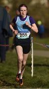 21 February 2018; Fiona Dillon of Loreto Kilkenny, on her way to winning the Junior Girls 2,000m event during the Irish Life Health Leinster Schools Cross Country at Santry Demesne in Santry, Co Dublin. Photo by Piaras Ó Mídheach/Sportsfile