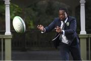 22 February 2018; Serge Betsen was in Dublin this morning as an ambassador for the Heineken® Rugby Club. Betsen is pictured at  St Stephen's Green in Dublin. Heineken® Rugby Club, a place which rewards, inspires and enables rugby supporters to come together for unique experiences and get more from the game. Founded in 2016, Heineken® Rugby Club helps facilitate those special moments of camaraderie that rugby fans share, as well as with fans of rival teams. Join the conversation online HEINEKEN_IE #HeinekenRugbyClub. Photo by Sam Barnes/SPORTSFILE