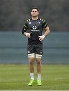 22 February 2018; Quinn Roux during Ireland rugby squad training at Carton House in Maynooth, Co Kildare. Photo by Brendan Moran/Sportsfile