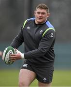 22 February 2018; Tadhg Furlong during Ireland rugby squad training at Carton House in Maynooth, Co Kildare. Photo by Brendan Moran/Sportsfile