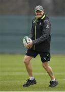22 February 2018; Head coach Joe Schmidt during Ireland rugby squad training at Carton House in Maynooth, Co Kildare. Photo by Brendan Moran/Sportsfile