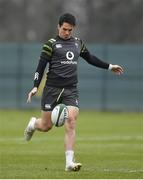 22 February 2018; Joey Carbery during Ireland rugby squad training at Carton House in Maynooth, Co Kildare. Photo by Brendan Moran/Sportsfile