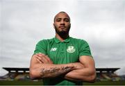 22 February 2018; Ethan Boyle of Shamrock Rovers poses for a portrait during a media conference at Tallaght Stadium in Dublin. Photo by Stephen McCarthy/Sportsfile